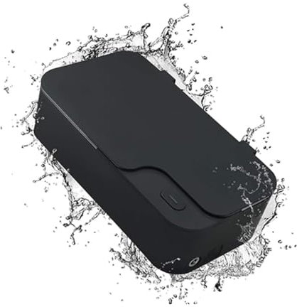 Pulitore Ad Ultrasuoni, Pulitore A Basso Rumore, Pulitore Ad Ultrasuoni Portatile A 360 Gradi, Leggero E Portatile Per Pulire Occhiali, Gioielli, Orologi, Rasoi, Protesi Dentarie