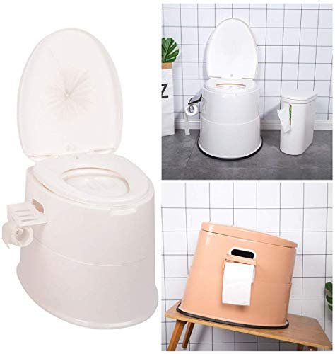 YIHANSS Tragbare Außentoilette, Innenfass-Design/Tragbare Toilette/Mobiler Abnehmbarer/Multifunktions-Toilettenstuhl, für Erwachsene/Behinderte/Ältere Menschen/Schwangere