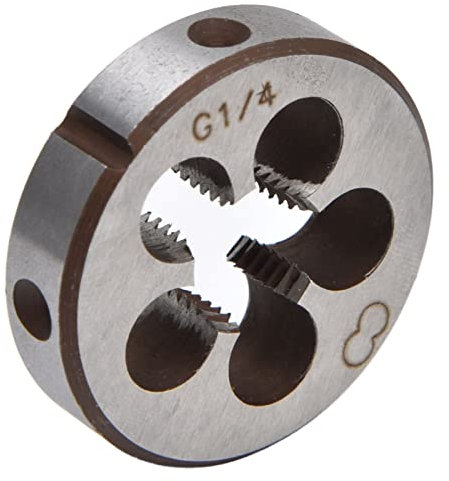 Rohrgewindeschneider, G1/4 Legierter Stahl, 5 Spanlöcher, Hochpräzises Gewindewerkzeug mit Effizientem Schneiden für Rohre, Leichte und Kompakte Installation Zum Gewindeschneiden