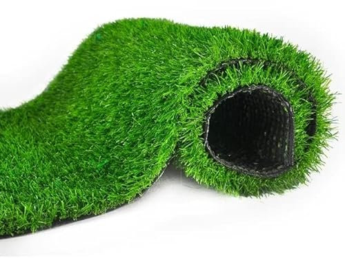 finto prato esterno Rotoli Di Erba Artificiale Dall'aspetto Naturale, Tappetino In Erba Sintetica Finta Addensata Da 2 Cm Con Fori Di Drenaggio, For La Decorazione Del Prato Del Giardino Del Patio For