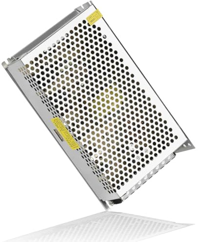vsshe Fuente de alimentación conmutada de 12 V y 20 A, transformador adaptador de corriente, transformador LED de 240 W, fuente de alimentación para tiras LED, CA 100 V/240 V a CC 12 V, 20 A y 240 W