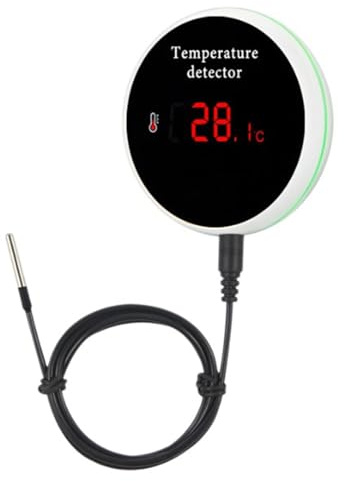 Gokelomg Tuya smart hem wifi temperatursensor tråd digital termometer rumsvatten pool termostat larm EU-