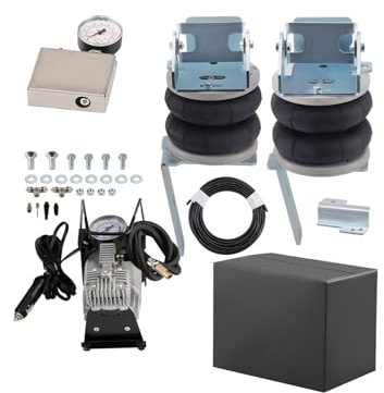 HETEVSCCK Kit De Suspension Pneumatique Avec Compresseur 12V 4000 Kg Pour F&ord Pour Transit 2001-2020 Suspension Voiture