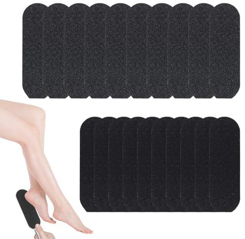 SYEYCW 50 Pezzi Ricariche per Lime per Piedi, 100+180 Grana Ricariche per File di Pedicure, Carta Vetrata Ricarica Ricambio, Professionale Strumenti di Pedicure per Rimuovere la Pelle Morta