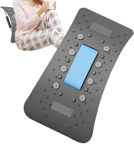 Mihauuke Tabla de Soporte Lumbar,Ergonómico con Imán de Calor - Dispositivo De Estiramiento Lumbar Para Crujidos - de Molestias Cervicales para Mujeres y Hombres en Hogar