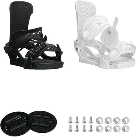 GJHGNFRDK Fijaciones de Snowboard Clips de Metal, Fijaciones de Snowboard Diseño Respaldo Alto Universal Ajustable