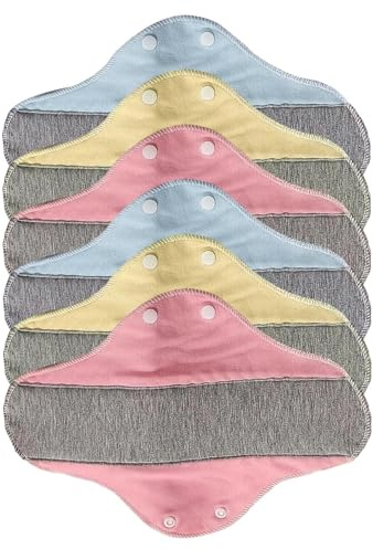 Compresas Menstruales Reutilizables,Protectores Elásticos Transpirables Impermeables 6 Unidades | Compresas de Tela | Para Cuidado Urinario de Personas Mayores Uso Diario Hogar Interior Exterior Viaje