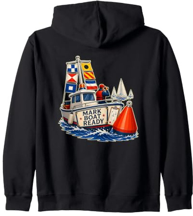 Mark Boat Ready Voile Régate Bouée Sweat à Capuche