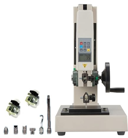Digital Tension Meter, Manual Hand Crank Weaving Bench, Push-Pull Gauge for Textiles & Sports, Accurate Measurement Tool for Quality Control