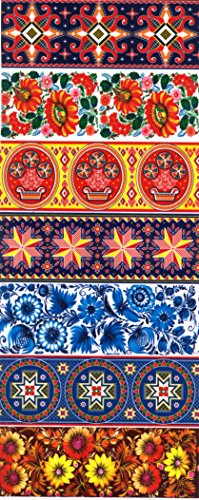 Ukrainisches Kunsthandwerk Ostereier Folie. Ornamenten Samlung Nr.77 reicht für 7 Eier/Eier verzieren