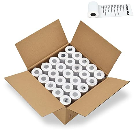 BESTEASY 2-1/4'' x 50' Thermal Receipt Paper Rolls - Cash Register Point of Sale Credit Card Paper - Premium Thermal Printer Paper (50 Rolls)