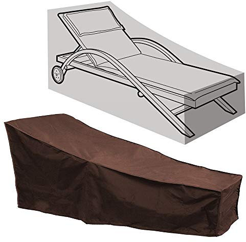 HONCENMAX Housse Chaise Longue - Couverture Bain de Soleil - Housse de Protection Imperméable Chaise Longue de Jardin Couverture de Meubles （82''L x 30''W x 31''H）