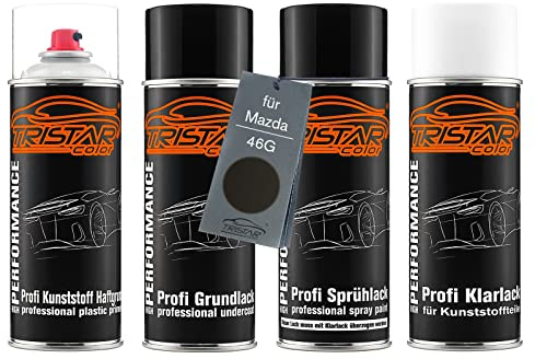 TRISTARcolor Kit peinture plastique pour Mazda 46G Machine Grey Metallic