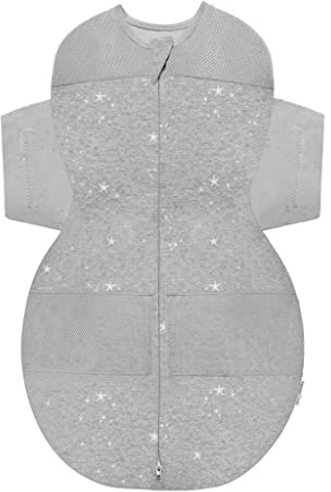 happiest baby 100% Organic SNOO Sleep Sack - Small - Graphite Stars
