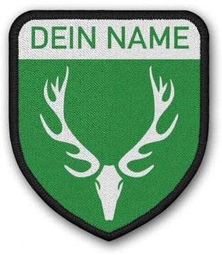 Patch Jagd Personalisiert Dein Name Jäger Gebiet Hochsitz Aufnäher #36915
