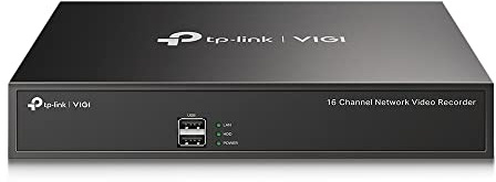 VIGI NVR1016H Channel Network Video Recorder for CCTV Camera Systems, Remote Monitoring CCTV Recorder, 24/7 Continuous Recording, up to 10TB HDD, 16-Channel Real-Time Live View and Quick Lookup