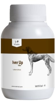 VetVital Vicano Iver Up | 120 Tabs | Ergänzungsfuttermittel für Hunde | Mit Mariendistel & Artischocke