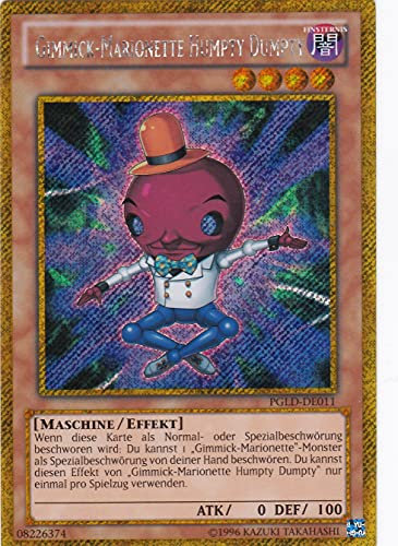 PGLD-DE011 - Gimmick-Marionette Humpty Dumpty - Gold Secret Rare - DE - im Set mit Ultrapro Toploader - Yugioh