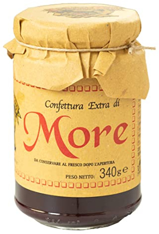 Garfagnana - Confettura di More di Rovo - Prodotta in Toscana con frutta fresca coltivata in Garfagnana 340 gr
