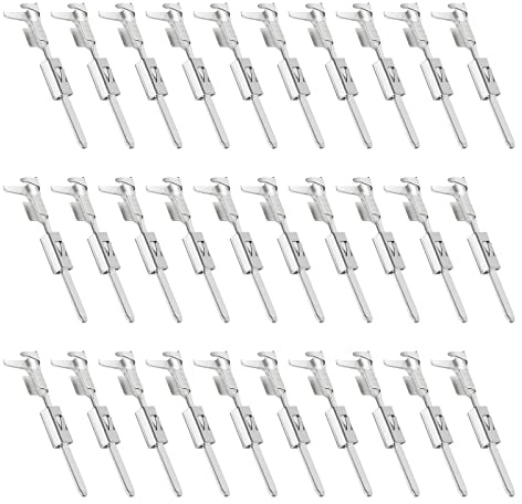 The Lord of the Tools Lot de 30 mini connecteurs ISO pour micro minuteur à sertir - Connecteurs mâles - Pour câble - Section transversale 0,50 mm² - 1,00 mm²