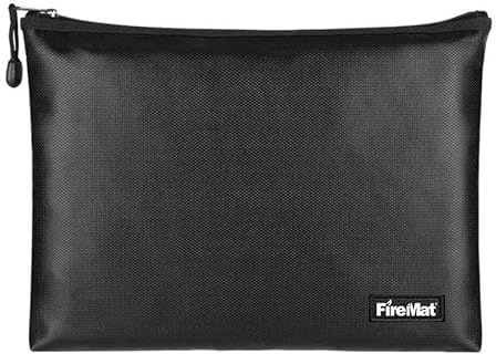 Feuerfeste & Wasserfeste Dokumententasche 20x29cm – mit Reißverschluss – Schutz für Dokumente, Bargeld, USB-Sticks, Ledger Wallets, Pässe & mehr.