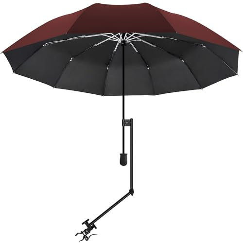 XLINGZA UPF 50+ Strandschirm mit verstellbarer Universalklemme