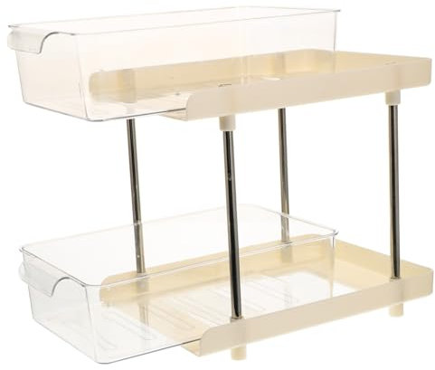 KONTONTY Desktop-Rack Mehrzweckregal schminke aufbewahrungssystem makeup aufbewahrungssystem Aufbewahrungsschubladen Küchenschränke Kommode Aufbewahrungshalter Arbeitsplatten-Organizer Abs
