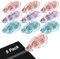 Fyguard 9 Pack Glue Tape Roller, 8mm x 10m Double Sided Tape Dispenser Photo Glue Adhesive Glue Tape Scrapbook Accessories for DIY Crafts Scrapbooking Envelope Gift Wrapping (Pink&Blue&Purple)