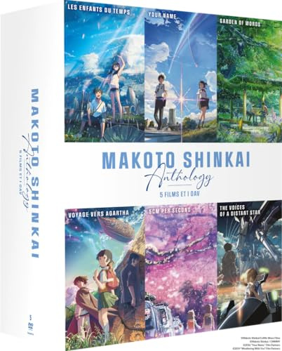 Makoto Shinkai Anthology - 5 films et 1 OAV : 5 Centimeters per Second + The Voices of a Distant + Voyage vers Agartha + The Garden of Words + Your Name. + Les Enfants du temps [DVD]