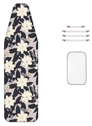 WTAIS Coperture ASSE da Stiro in Cotone, Ottima Penetrazione del Vapore, Lavabile - Copriasse da Stiro Riutilizzabile, per Assi da Stiro Extra-Large, con Chiusure, XXL152x62cm