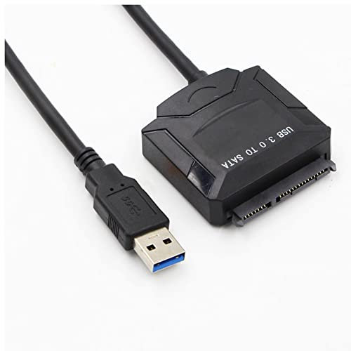 Ohsilv Câble Adaptateur USB 3.0 vers Convertisseur Disque Dur 2,5/3,5 Pouces pour Disque Dur SSD Câble USB3.0 vers, sans Prise