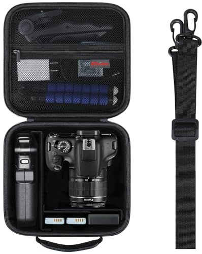 Elonbo Carrying Case for KODAK PIXPRO AZ528/ AZ255/ AZ405/ AZ425/ AZ401 Digital Camera, Kodak PIXPRO Astro Zoom Vlogging Camera Wide Angle Lens Telephoto Lens Accessories Hard Travel Storage Bag,Black