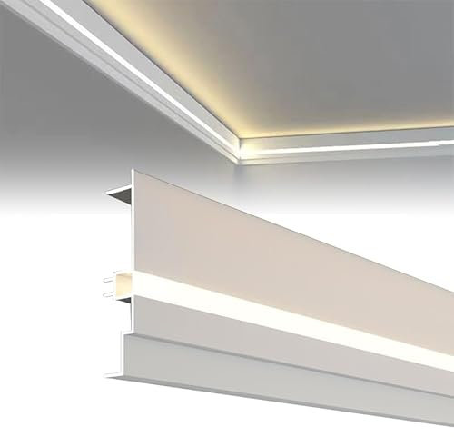 LED Lichtk - Zócalo rectangular para techo y decoración de pared