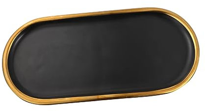 OUNONA Assiette à Bijoux Noir Plateau De Rangement Pour Bijoux Plateau De Présentation Artisanal Pour Maison