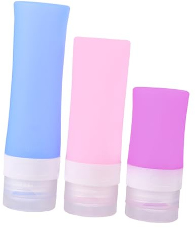 VICASKY Coffret De Voyage Silice Flacons De Voyage Petites Bouteilles Silicone Avec Sac Pvc