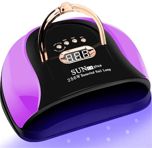 LED-nageltork for snabb härdning, torkning av alla nagelgellack, nagellampa, manikyrtorkningstimer, automatisk sensor, manikyrsalongverktyg(PURPLE)
