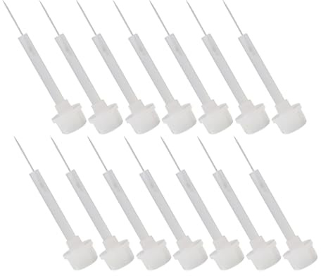 BETOOKY 20pcs Nail Polish Bottle Brush Replacement Gel Nail Polish Applicator Brushes for Liquid Dipping Even Distribution Bristles for Professional and Beginner Manicure Use
