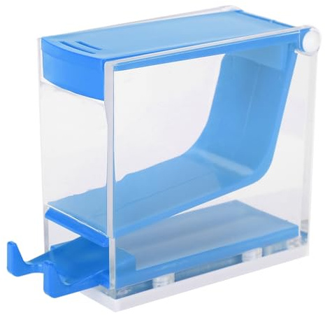 Distributeur de Rouleaux Coton Hygiénique avec Diviseur et Presse Support Professionnel pour Maison Salon Beauté Bleu Compatible with
