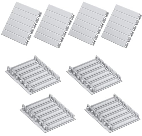 EYPINS 8PCS Tapas Cuadro Eléctrico 3 Módulos, Tapas Ciegas para Carril DIN, Protección contra Polvo, Extraíbles y Combinables sin juntas, Compatible con Cajas de Distribución Comunes