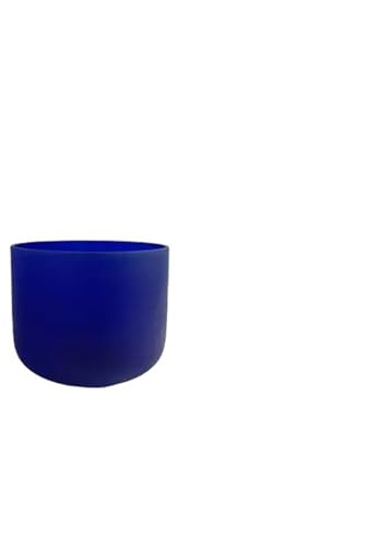 Klangskål i kristall 432hz/440hz 20 cm (8 tum) tonad lila kristall skål för botemedel (432 hz B)