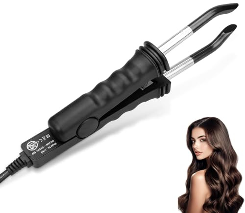 Pinzas Térmicas para Extensiones de Cabello, Pinzas de Calor para la Unión de Queratina, 220 °C, 100-240v, Herramienta para Extensiones de Cabello para Uso Doméstico y en Peluquerías, Negro