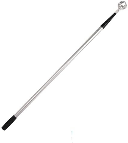 Infällbar golfbollsretriever i aluminiumlegering — bollrör, skopa och uppsamlare — infällbar längd: 108–557 cm(L118-557CM)
