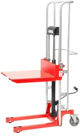 Transpallet Carrello elevatore idraulico manuale da 400 kg, capacità 110 cm, for impilamento in magazzino