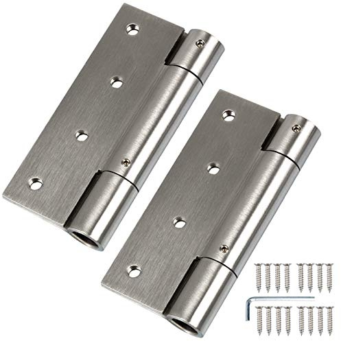 Stahlia Scharniere Edelstahl Pendeltürscharnier (1 Paar) Türscharniere 125mm Scharniere Gartentür Gartentor Scharnier Türband für Saloontür