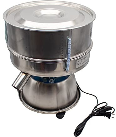 Toplionace Machine Automatique de Secoueur de Tamis en Acier Inoxydable 220V 50W- Machine de Tamisage Électrique pour Criblage de Poudre à Tamis Vibrant (30 Maille)