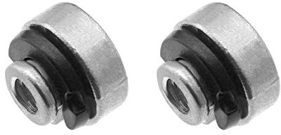 2 dadi di bloccaggio per sedile posteriore, parafango moto con rondella di clip a C CNC alluminio billette 6 mm Dia 59768-97