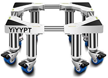 Klimaanlage Base Bracket Erhöhung Beweglich Sockel Möbelträger Universal-Basis Länge/Breite 45-65cm Geschirrspüler Verschiebbar Sockel Stand für Trockner Trolley (8 Räder)