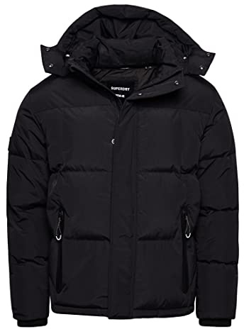 Superdry Herren Kapuzenjacke mit quadratischem Steppmuster