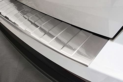 Ladekantenschutz aus Edelstahl mit 3D Abkantung passend für Skoda Karoq ab 2022 (Faceliftmodell) AZUGA AZ29000212 Stoßstangenschutz