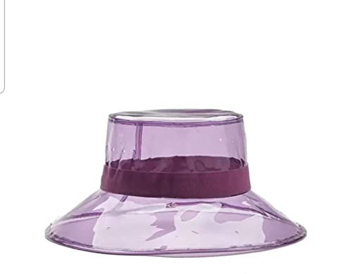 Baseballmütze Mode Sommer Frauen Sonnenhut Eimerhüte High Street Beach Hut Damen PVC Transparente Sonnenblende wasserdichte Regenhut Geschenke für Männer und Frauen
